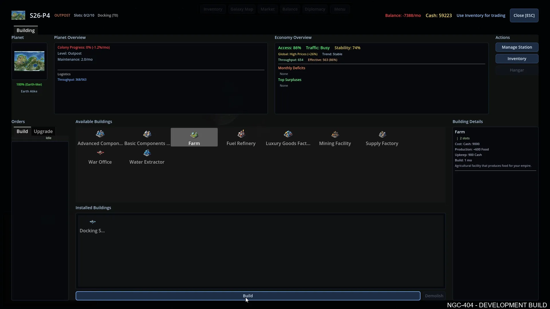 NGC-404 — Colony Building